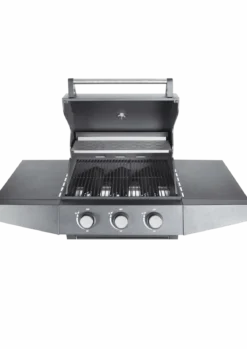Gasgrill BarbecuePro XL – 3-Brenner Grillwagen mit Warmhalterost