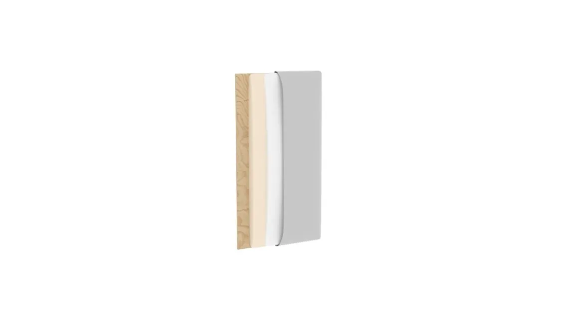 Gepolstertes Wandpaneel - Set Samt 100x220x50 cm