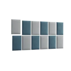 Gepolstertes Wandpaneel - Set Samt 180x100 cm