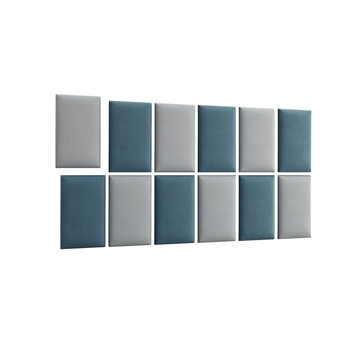 Gepolstertes Wandpaneel - Set Samt 180x100 cm