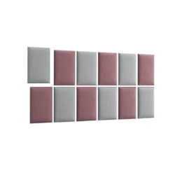 Gepolstertes Wandpaneel - Set Samt 180x100 cm