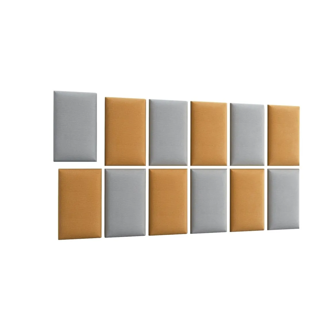 Gepolstertes Wandpaneel - Set Samt 180x100 cm