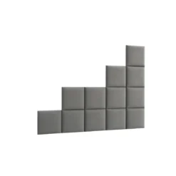 Gepolstertes Wandpaneel - Set Samt 200x160 cm