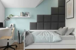 Gepolstertes Wandpaneel - Set Samt 200x160 cm
