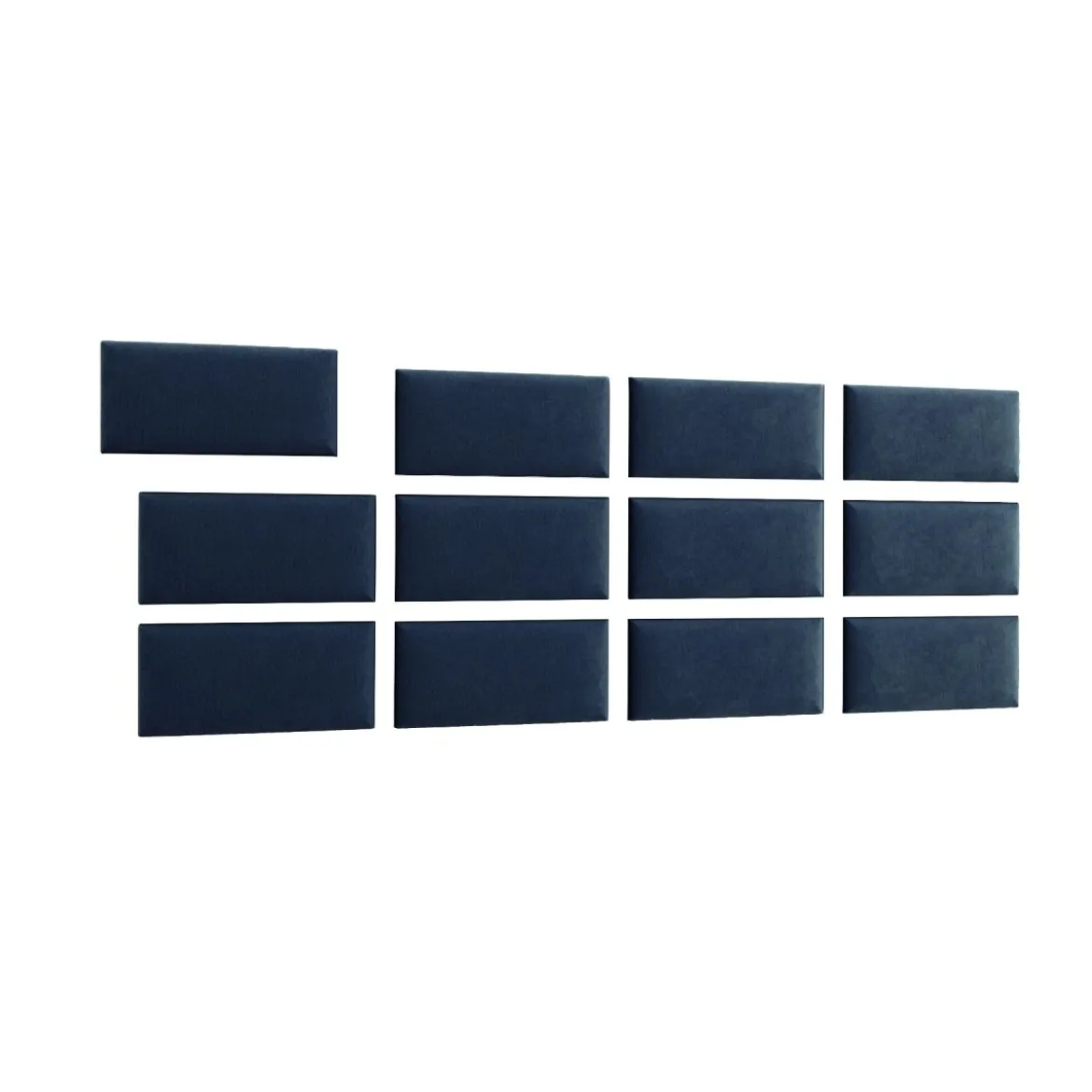 Gepolstertes Wandpaneel - Set Samt 240x90 cm