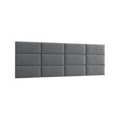Gepolstertes Wandpaneel - Set Samt 240x90 cm