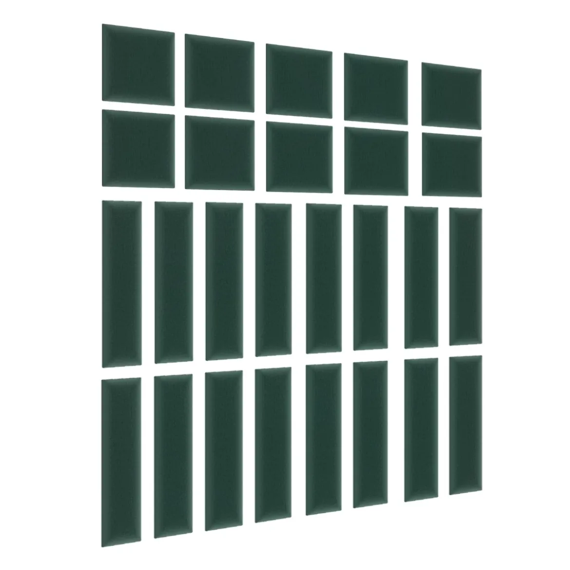 Gepolstertes Wandpaneel - Set Samt 120x195 cm