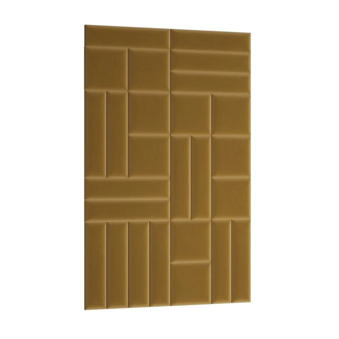Gepolstertes Wandpaneel - Set Samt 120x195 cm
