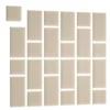 Gepolstertes Wandpaneel - Set Samt 180x180 cm
