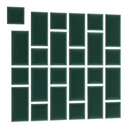 Gepolstertes Wandpaneel - Set Samt 180x180 cm