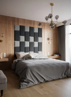 Gepolstertes Wandpaneel - Set Samt 180x180 cm