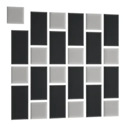 Gepolstertes Wandpaneel - Set Samt 180x180 cm