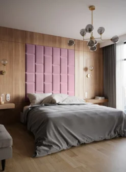 Gepolstertes Wandpaneel - Set Samt 180x180 cm