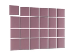 Gepolstertes Wandpaneel - Set Samt 240x180 cm