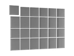 Gepolstertes Wandpaneel - Set Samt 240x180 cm