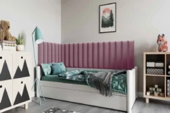 Gepolstertes Wandpaneel - Set Samt 210x90x60 cm