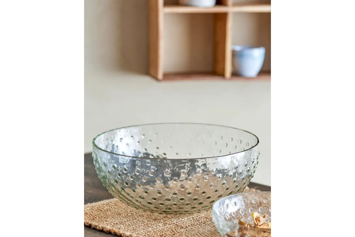 Glasschale Levi – recyceltes Glas mit strukturierter Oberfläche