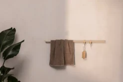 Handtuchhalter Vana – minimalistisch, rund oder eckig, drei Breiten