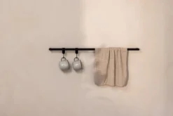 Handtuchhalter Vana – minimalistisch, rund oder eckig, drei Breiten
