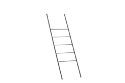 Handtuchleiter / Garderobe Lazaro – Minimalistisches Design in Schwarz