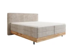Holzbett/Boxspringbett Nero mit Stauraum in Cord