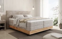 Holzbett/Boxspringbett Nero mit Stauraum in Cord