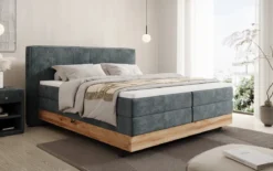 Holzbett/Boxspringbett Nero mit Stauraum in Cord