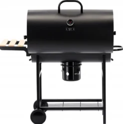 Holzkohlegrill BarrelPro – Grillwagen mit Deckel, Thermometer & Ablagen
