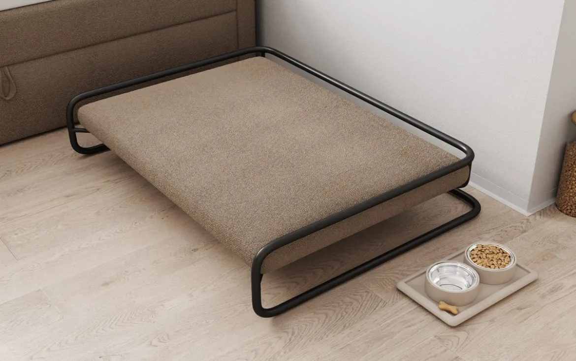 Hundebett Arlo 110×80cm in Bouclé