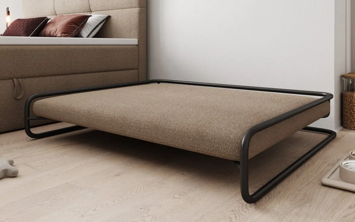 Hundebett Arlo 100×120 cm in Bouclé