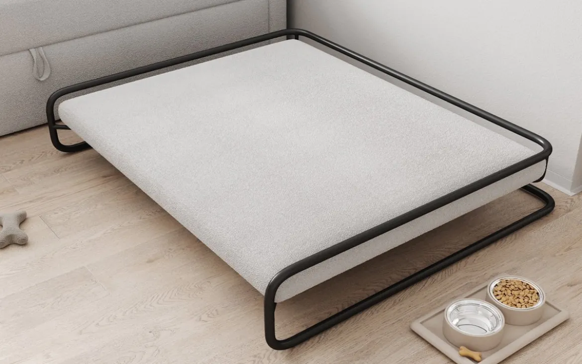 Hundebett Arlo 100×120 cm in Bouclé