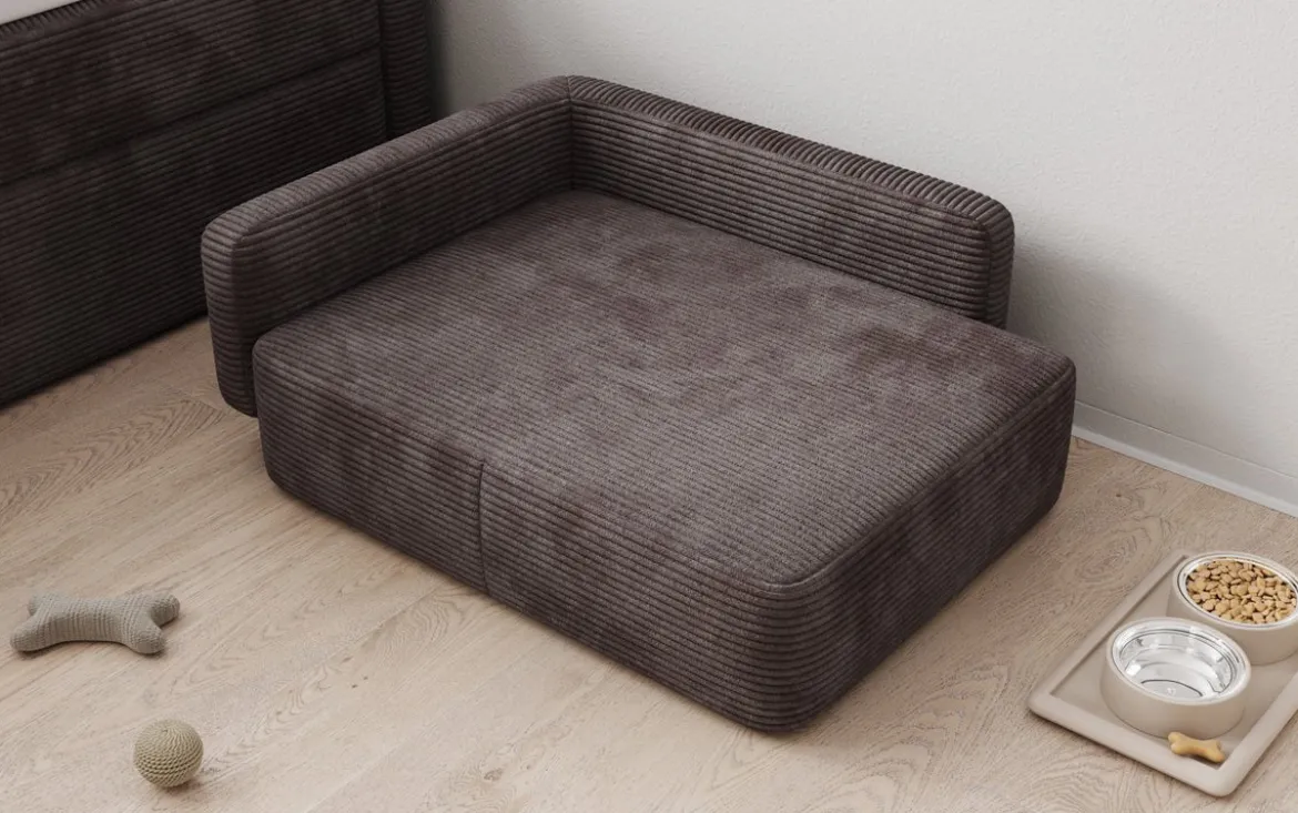 Hundebett BelloCouch 80 × 60 cm in Cord