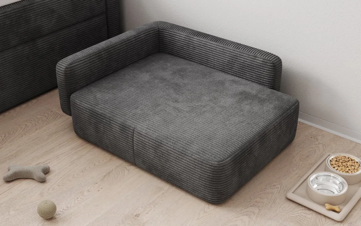 Hundebett BelloCouch 80 × 60 cm in Cord