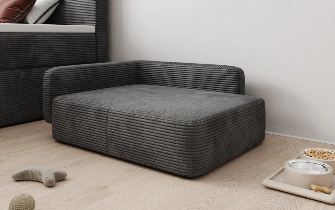 Hundebett BelloCouch 80 × 60 cm in Cord