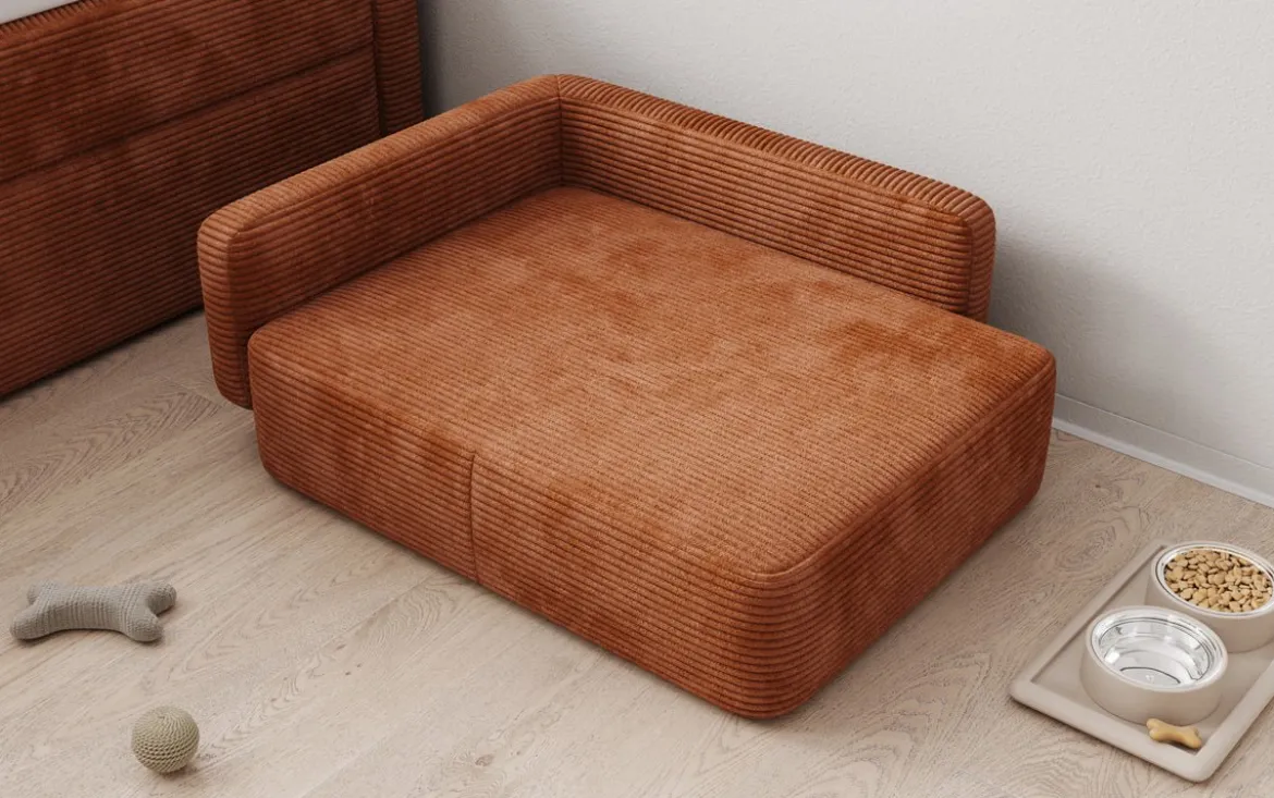 Hundebett BelloCouch 80 × 60 cm in Cord