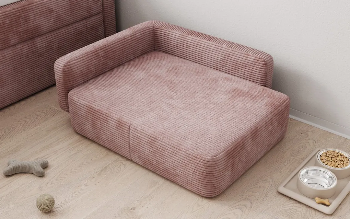 Hundebett BelloCouch 80 × 60 cm in Cord