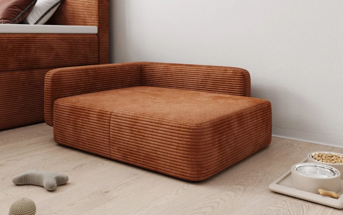 Hundebett BelloCouch 80 × 60 cm in Cord