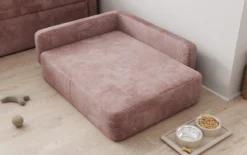 Hundebett BelloCouch 80 × 100 cm in Cord