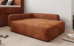 Hundebett BelloCouch 80 × 100 cm in Cord