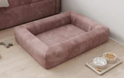 Hundebett Cordino 80 × 100 cm in Cord