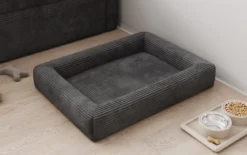 Hundebett Cordino 80 × 60 cm in Cord