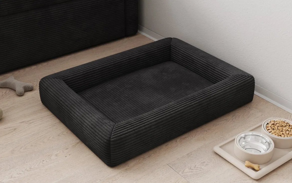 Hundebett Cordino 80 × 60 cm in Cord