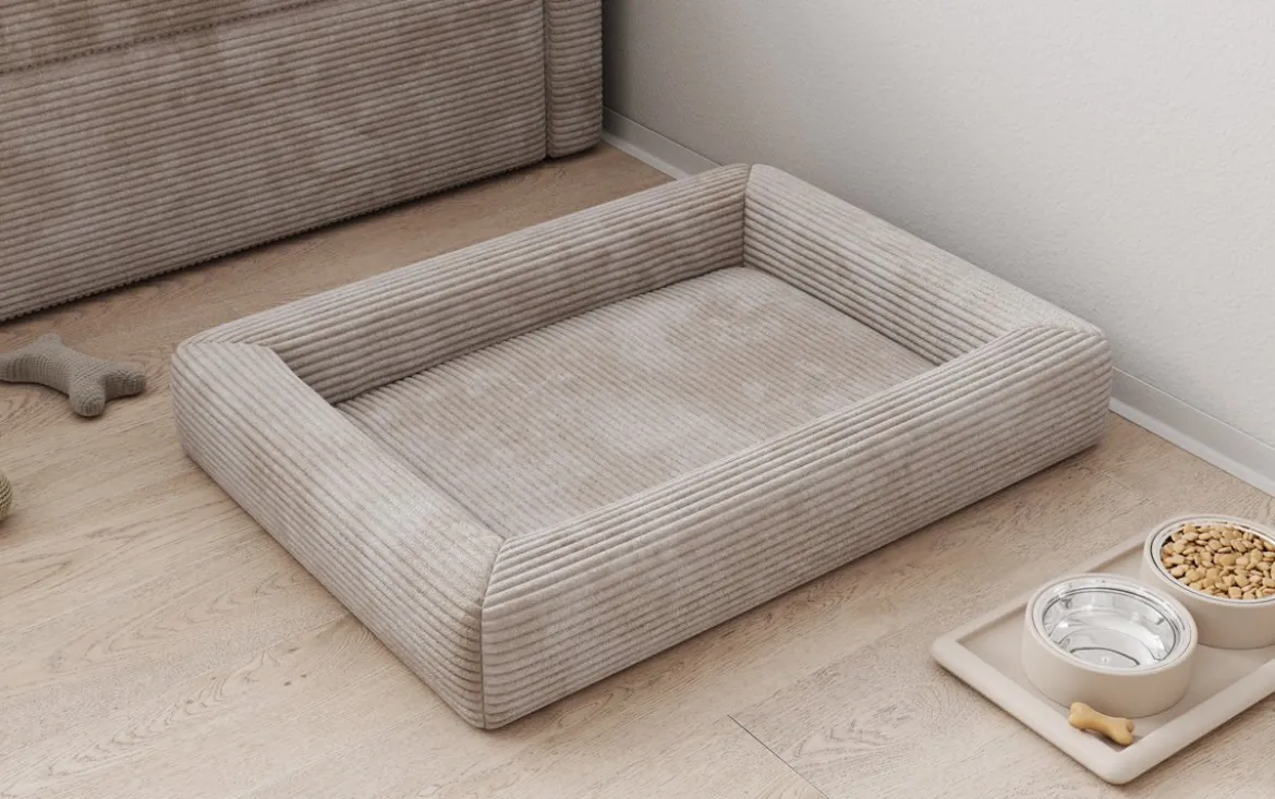 Hundebett Cordino 80 × 60 cm in Cord