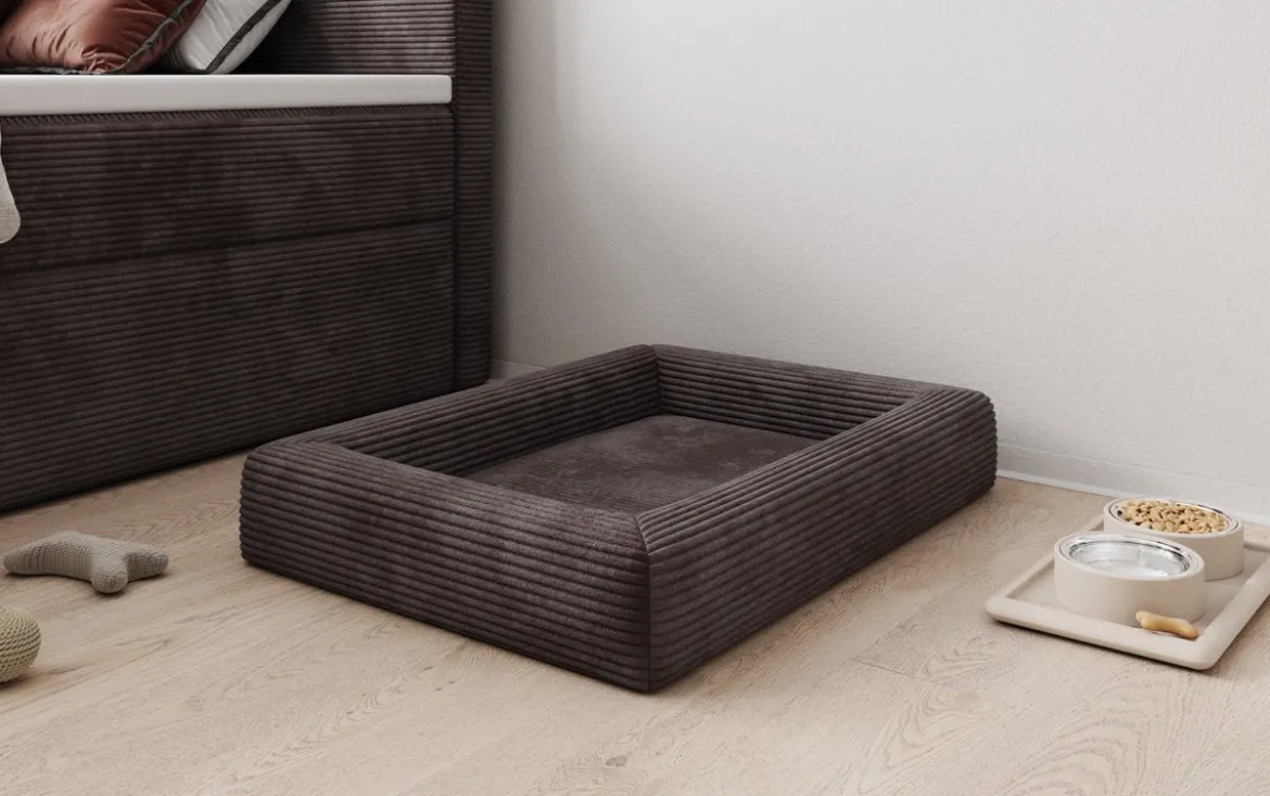 Hundebett Cordino 80 × 60 cm in Cord