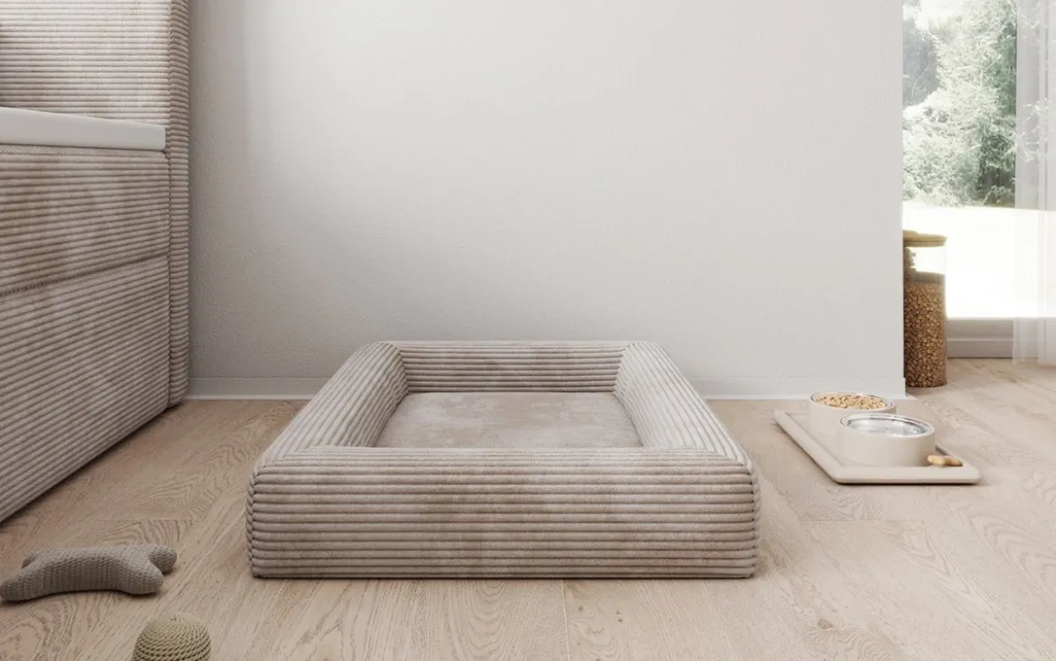 Hundebett Cordino 80 × 60 cm in Cord