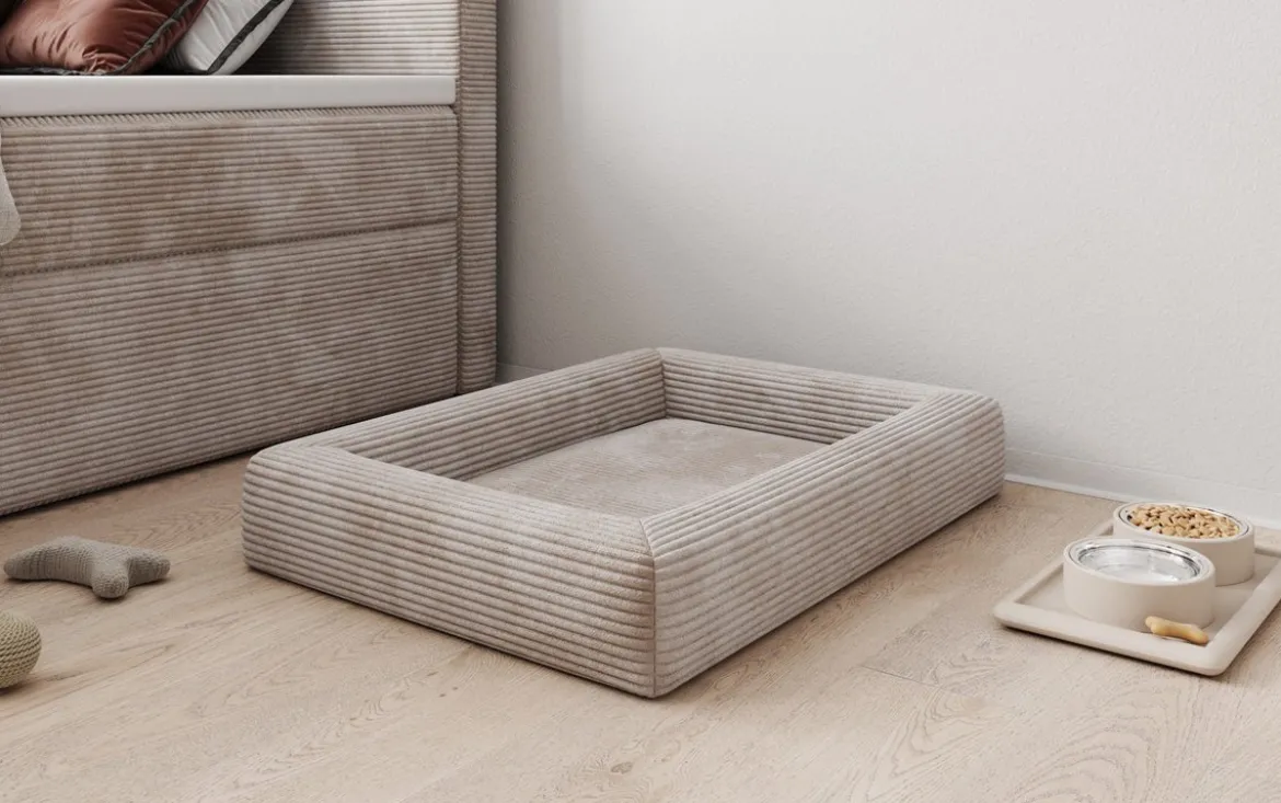 Hundebett Cordino 80 × 60 cm in Cord