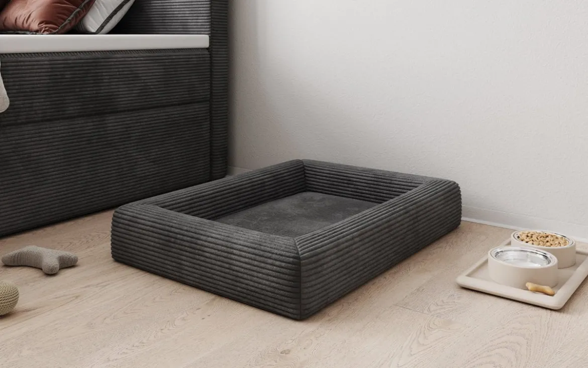 Hundebett Cordino 80 × 60 cm in Cord