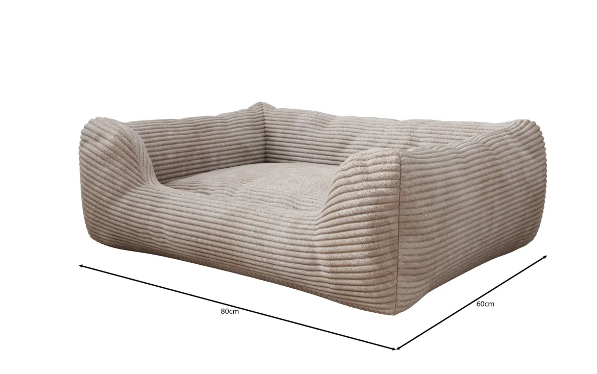 Hundebett Cosmo 60 × 80 cm in Cord