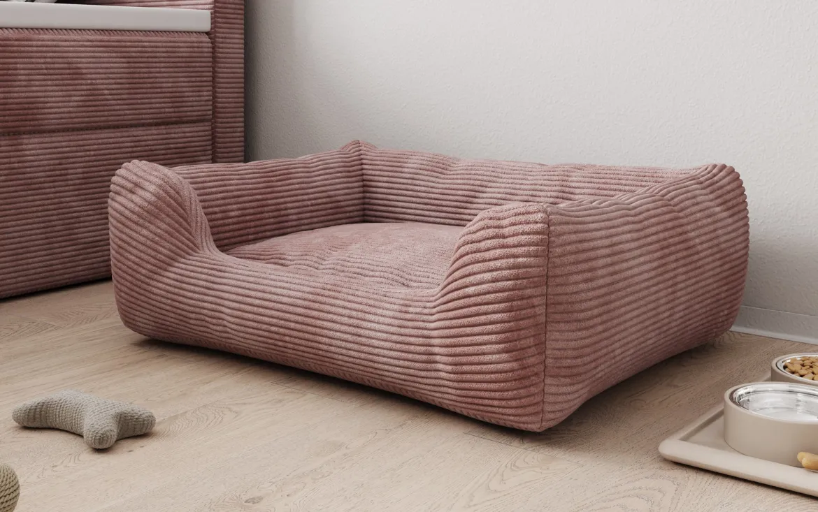 Hundebett Cosmo 60 × 80 cm in Cord