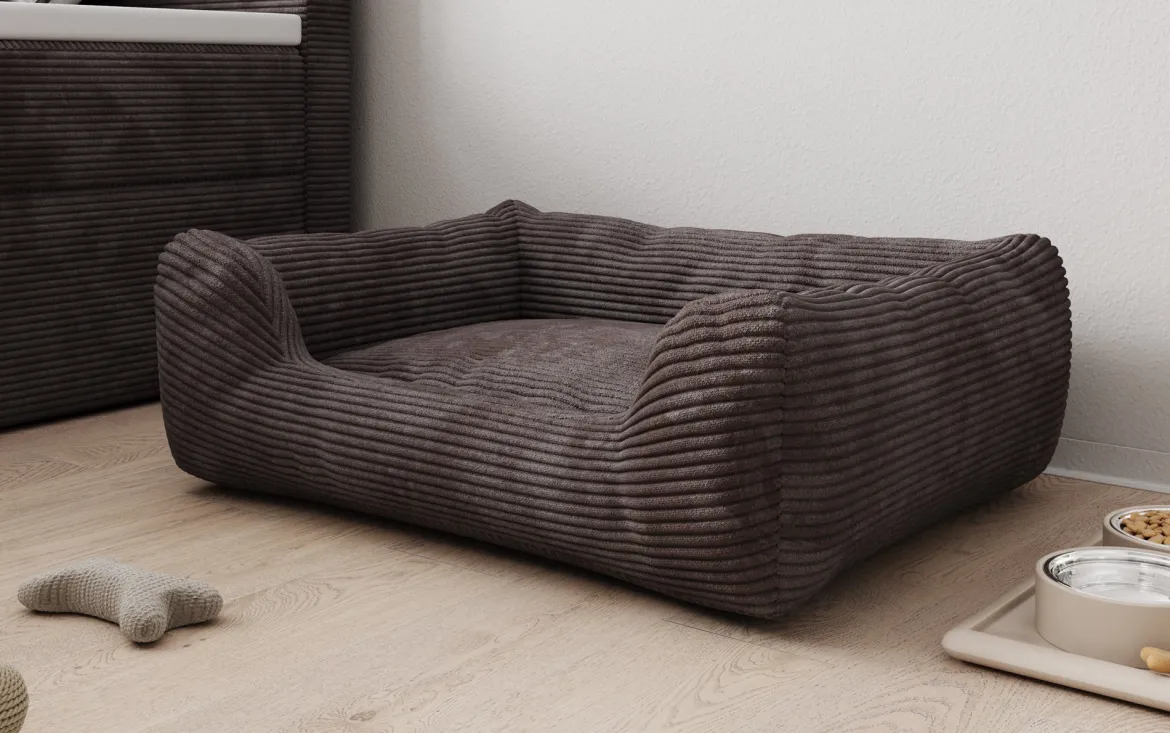 Hundebett Cosmo 60 × 80 cm in Cord